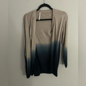 Blue/Tan Ombré Cardigan